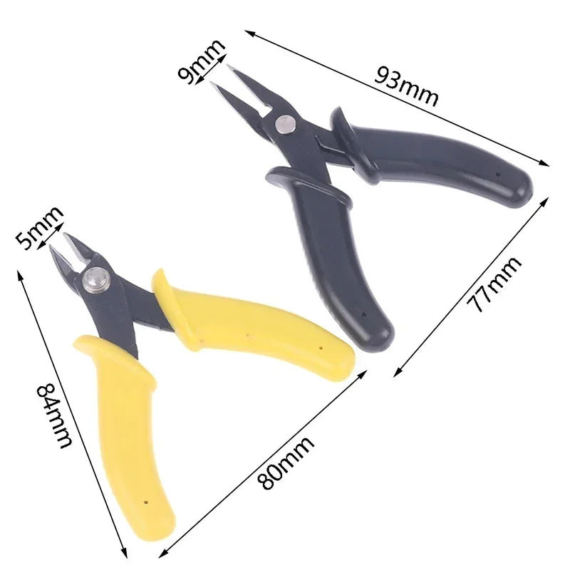 109A Metal Model Kit Pliers – Needle Nose & Diagonal Cutter