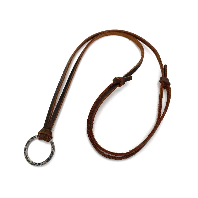 Adjustable Genuine Leather Necklace & Sunglass Strap | Retro Style