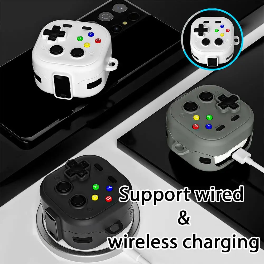 New For Samsung Galaxy Buds 4/4 Pro （2026）Cases Game Controller Design Protective Case With Cleaning Kit For Galaxy Buds4/4Pro Peaceful Pleasures Health and Wellness