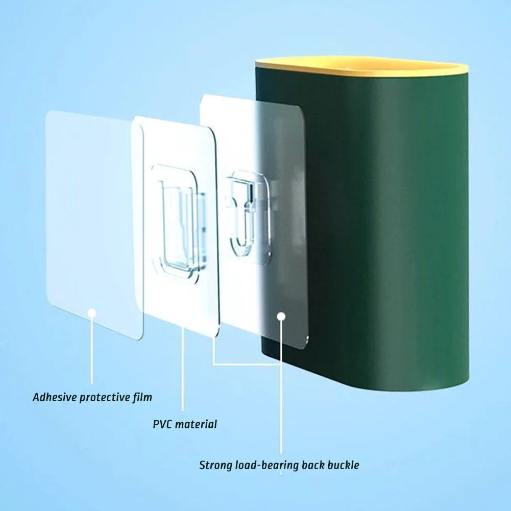 Silicone Toilet Brush & Holder Set – 360° Flexible Long Handle