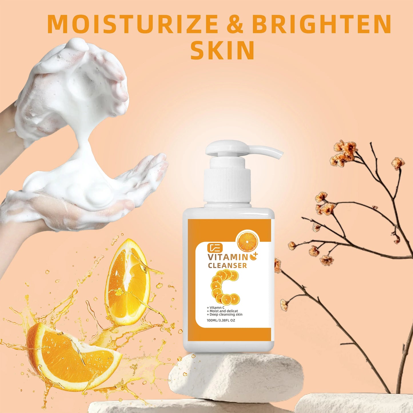 Vitamin C & Niacinamide Facial Cleanser – Brightening Face Wash