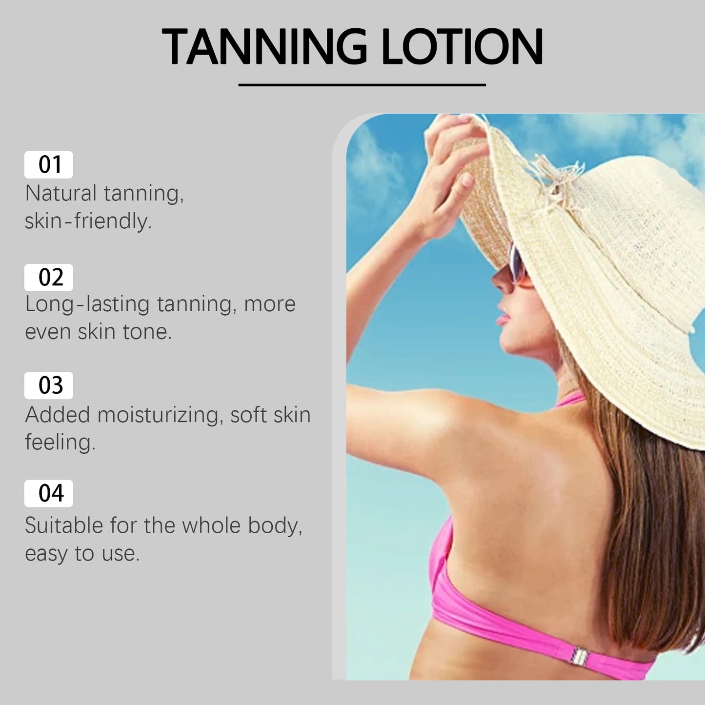 Coconut Tanning Lotion – Natural Bronzing Glow, 100g Peaceful Pleasures Health and Wellness