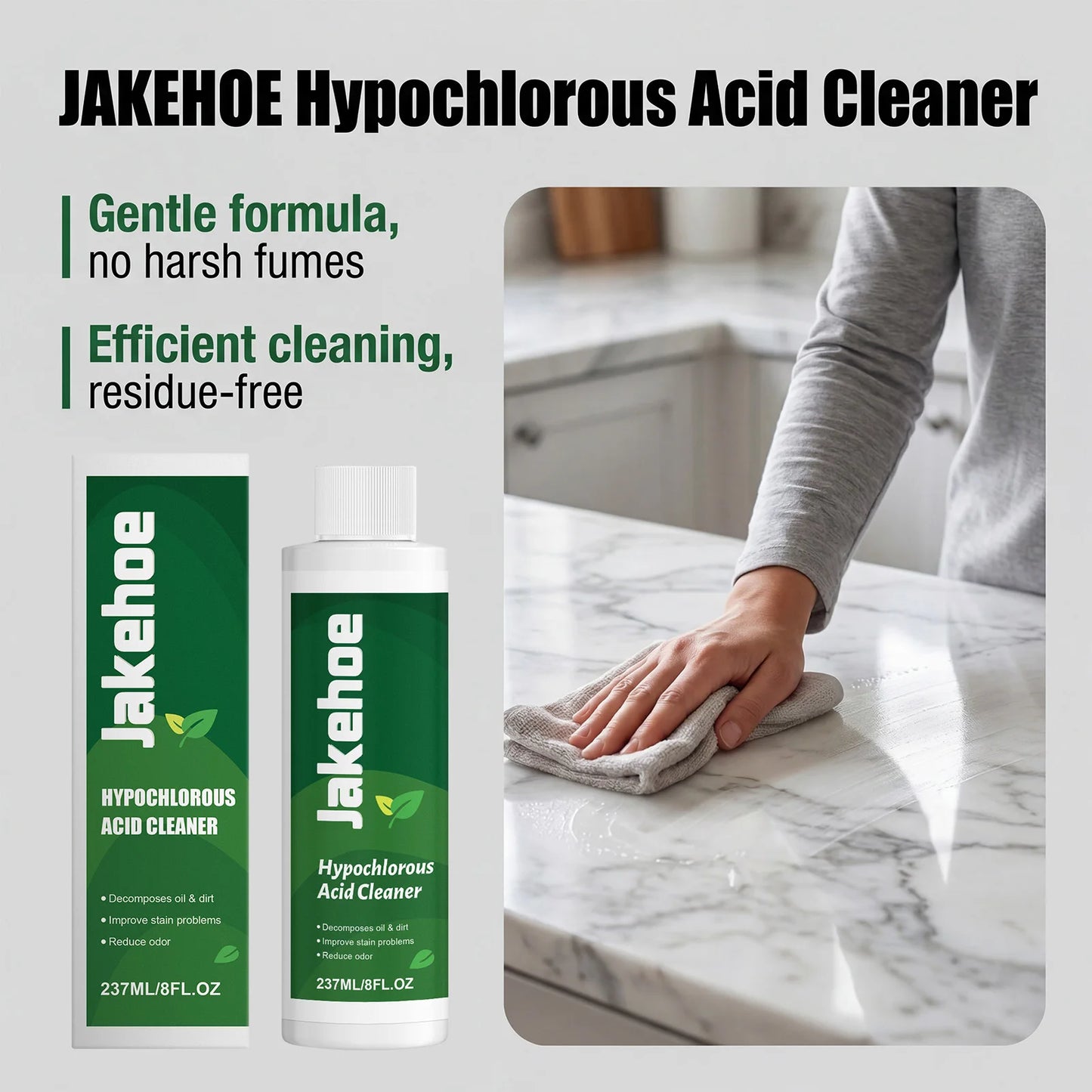 JAKEHOE 237ml Multipurpose Cleaner Gel | No-Rinse Stain Remover