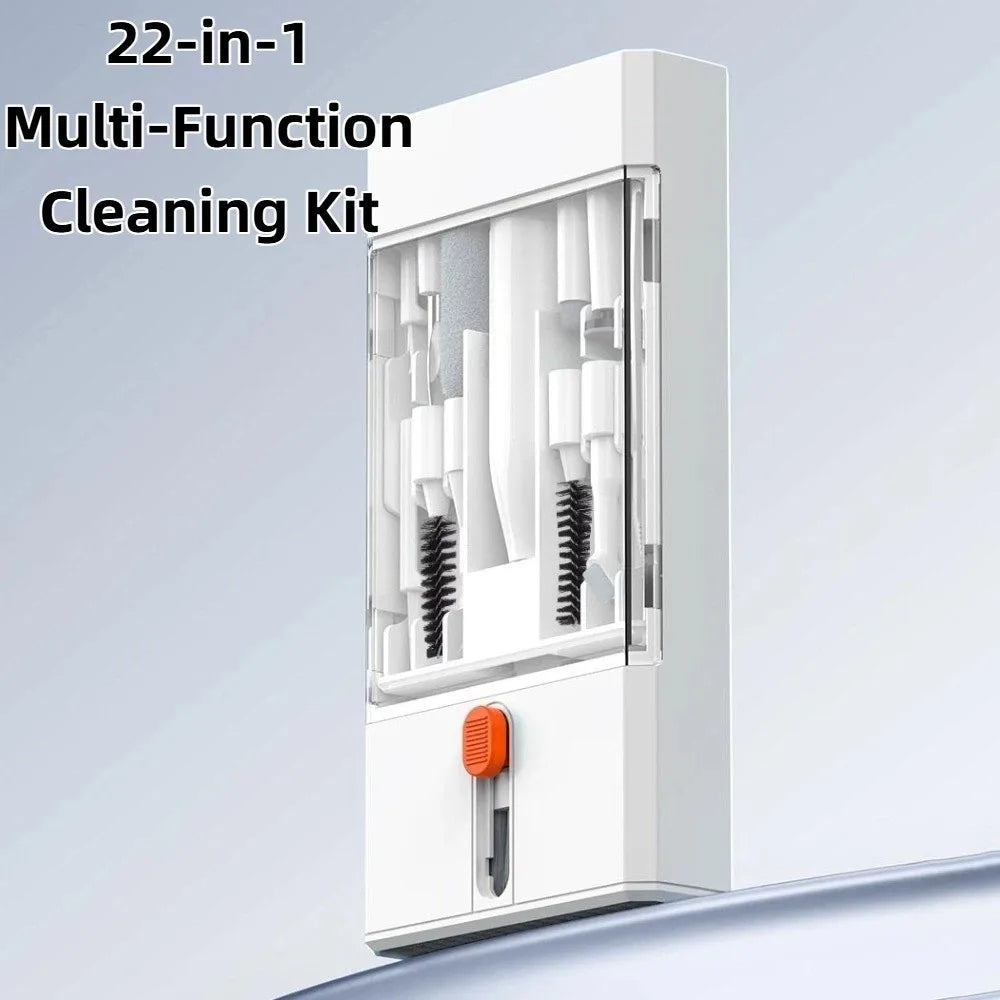 22 in 1 Electronic Cleaning Set Portable Multipurpose Keyboard Cleaner Kit Screen Cleaning Convenient Peaceful Pleasures Health and Wellness
