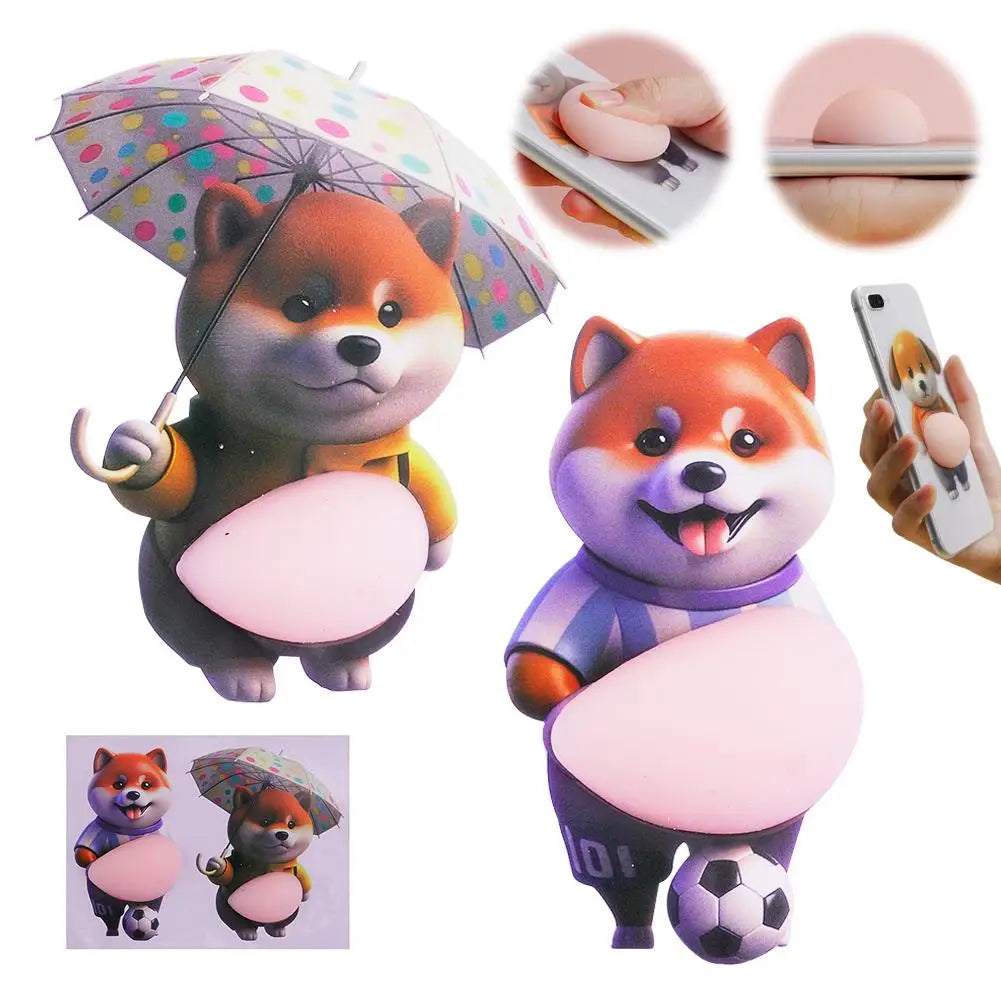 3D Cute Puppy Sticker Phone Case Decoration for Kids Peaceful Pleasures Health and Wellness C