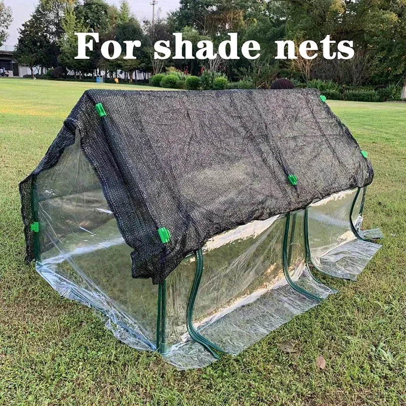 12-Pack Greenhouse Film Clamps – Hoop Pipe & Netting Tunnel