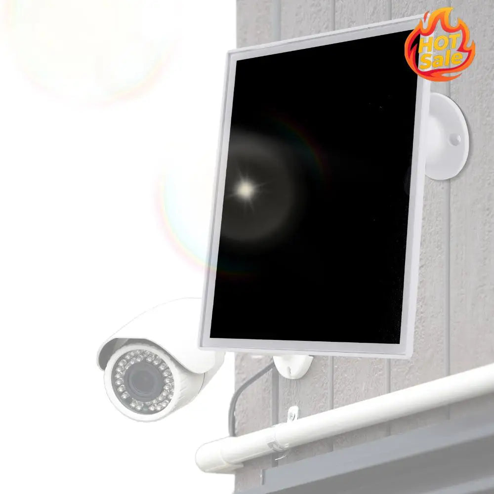 6W Solar Panel Charger for Outdoor Security Cameras | Type-C & DC3.5