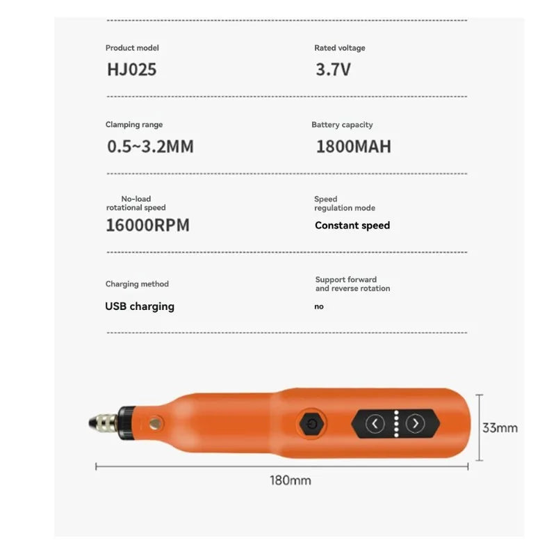 A36T-For DIY For Woodworking Carving Model Making Handheld Grinding Pen Rotary Tool Kit Electric Grinding Machine Peaceful Pleasures Health and Wellness