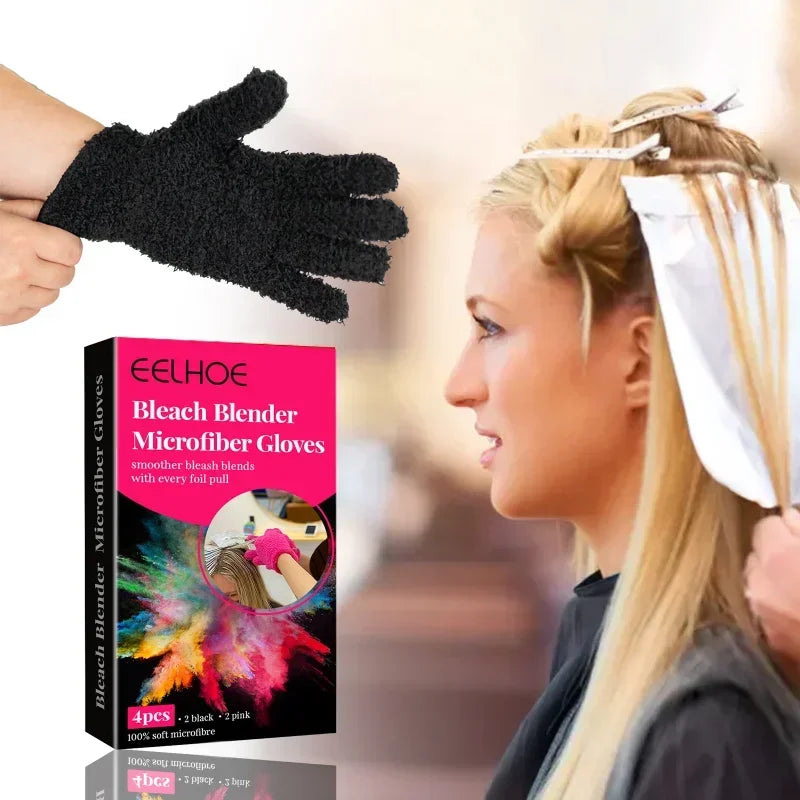 3pairs Heat Resistant Finger Gloves for Hair Straightening, Perming, and Styling, Nylon Salon Hair Care Tools Peaceful Pleasures Health and Wellness