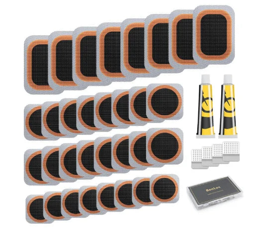 Cycling Tire Repair Kit Lightweight Material Widely Compatible Professional Repair Patch Suitable for Motorcycle Wheelchair Peaceful Pleasures Health and Wellness A-Random Style