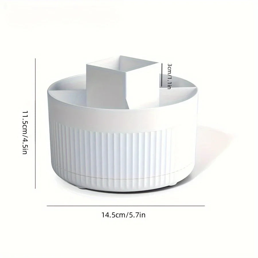 360° Rotating Pen & Pencil Holder – 5-Slot Desk Organizer