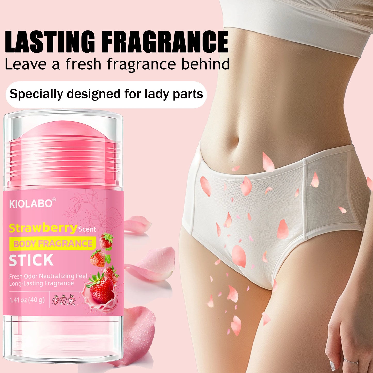 Rose Deodorant Stick | Natural Long-Lasting Freshness 40g