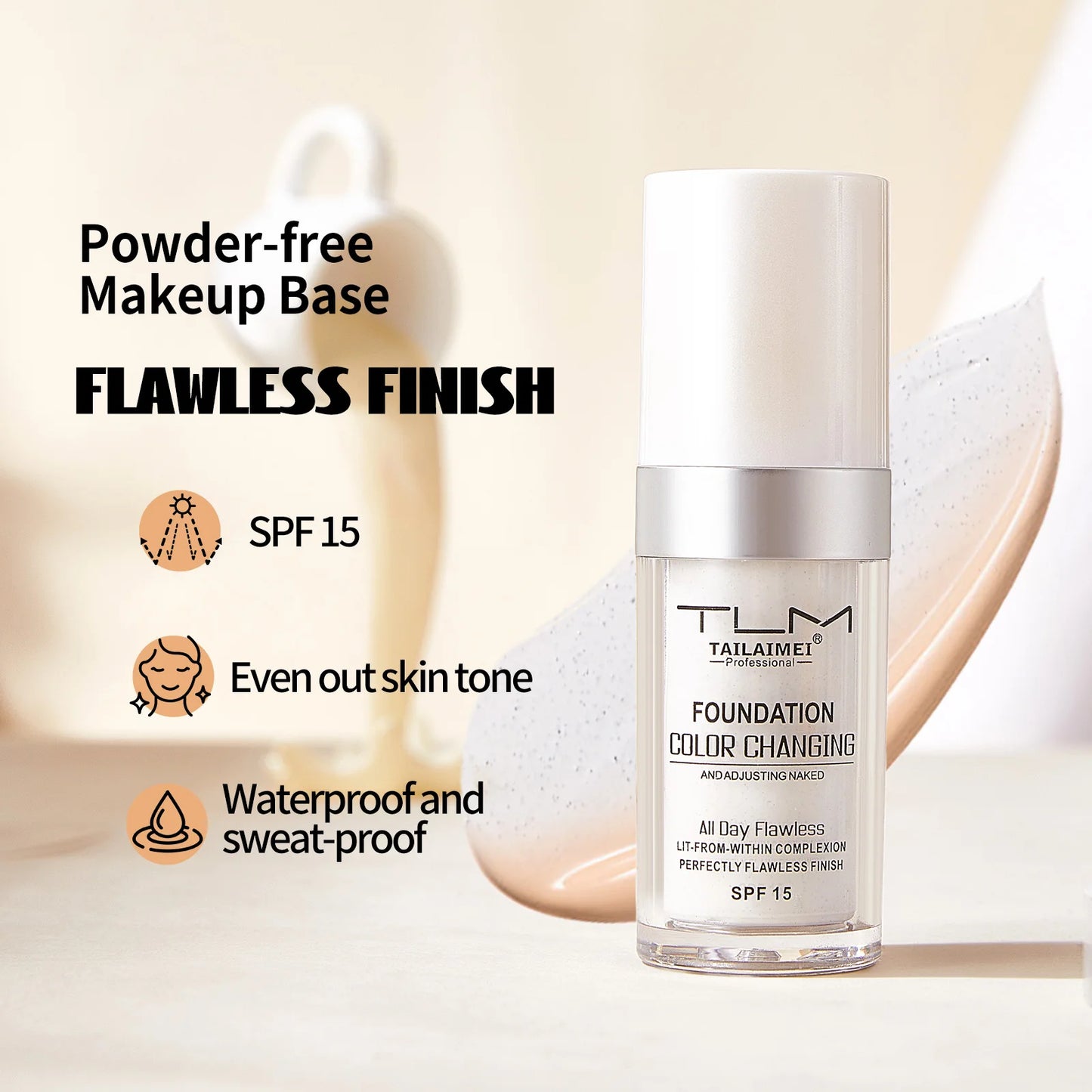 TLM Liquid Foundation Color Changing Concealer