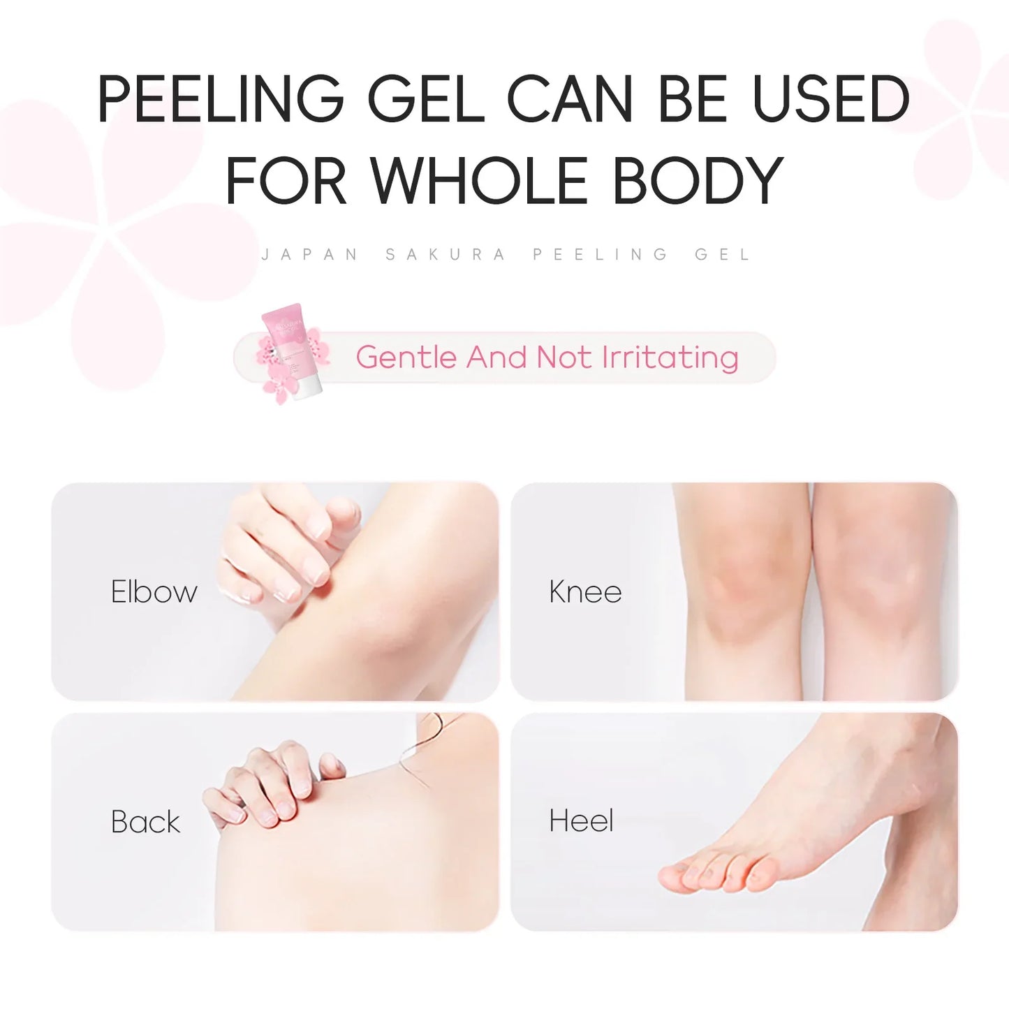 LAIKOU Sakura Peeling Gel – Face Exfoliator & Dead Skin Remover