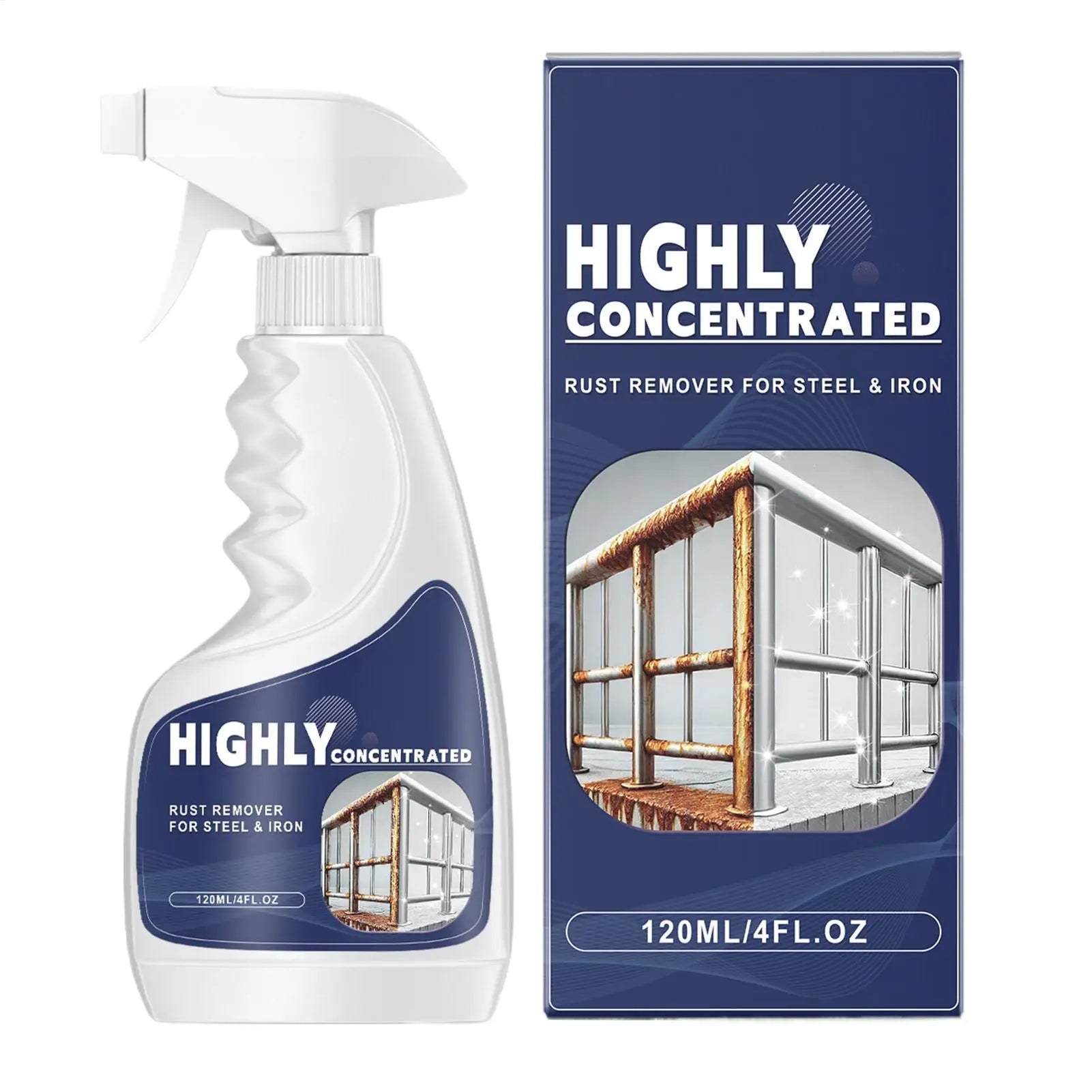 Rust Remover For Metal,120ml Powerful Fast-Acting Heavy Duty Car & Iron Parts Rust Dissolver For Automotive Wheels Tools Home Peaceful Pleasures Health and Wellness Default Title