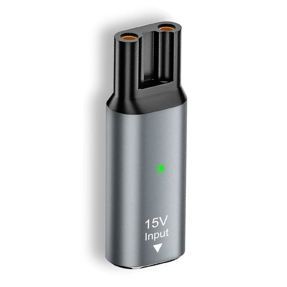 Type-C Shaver Adapter 15V for Philips OneBlade HQ8505 QP6510 Peaceful Pleasures Health and Wellness Gray