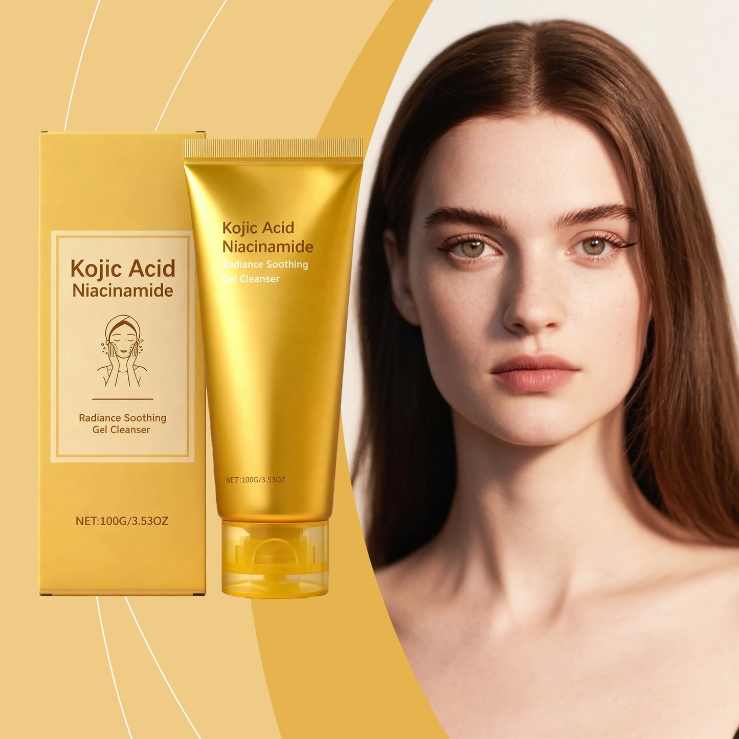 Allantoin Exfoliating Facial Cleanser Clean Facial Dirt Oil Control Unclog Pores Brighten Skin Refreshing Cleansing Facial Gel Peaceful Pleasures Health and Wellness