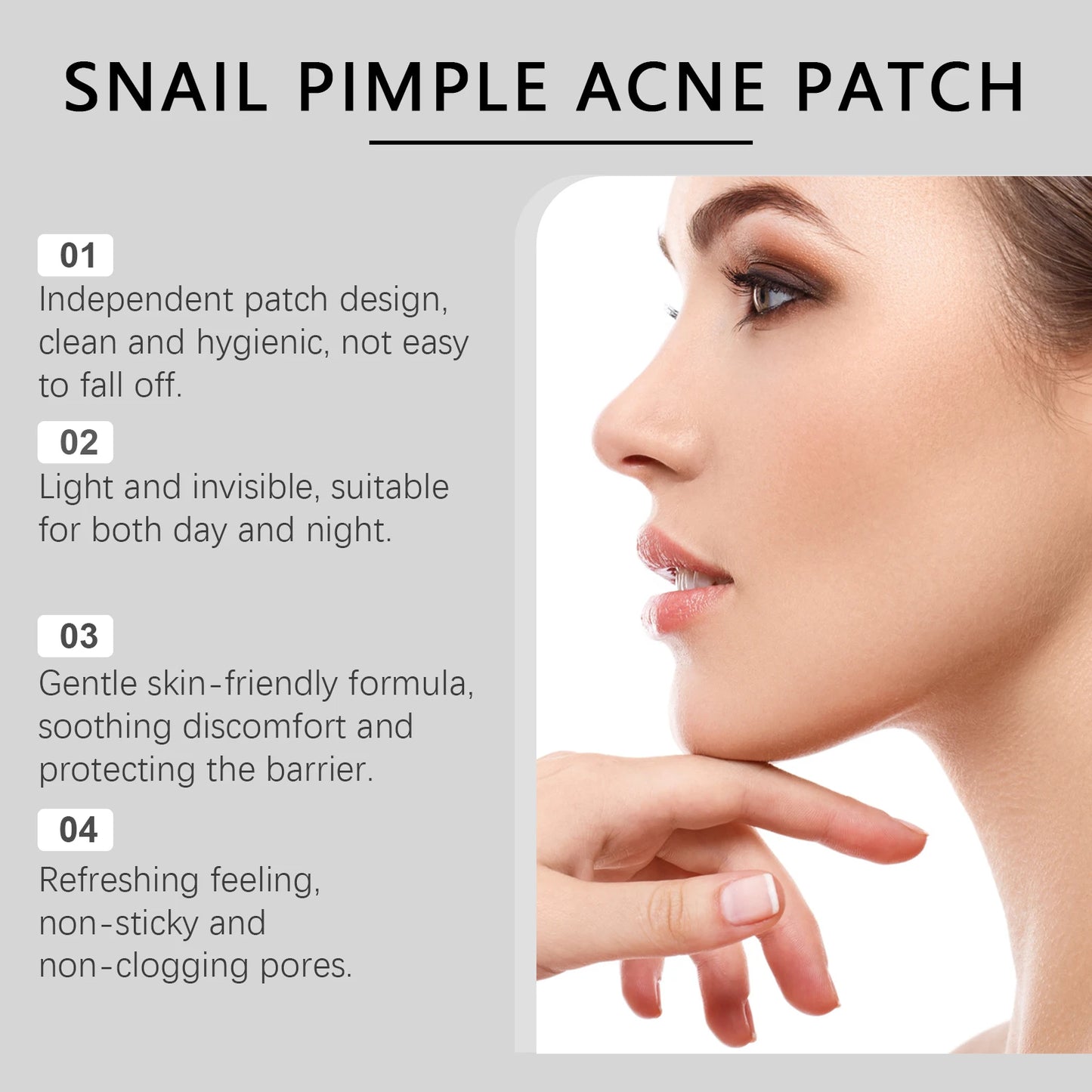 Snail Essence pimple patches Improve Women Skin Hydrocolloid Acne Tool Invisible Acne Cover Pimple Patch Skin Care Tools Peaceful Pleasures Health and Wellness