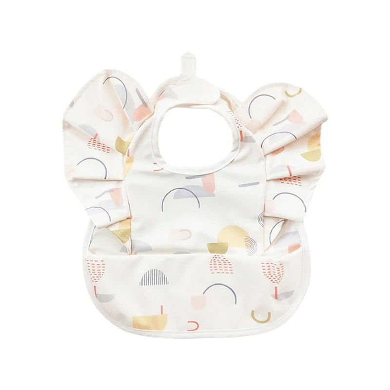 Angel Wing Flying Sleeve Baby Bib | Waterproof Catcher Bib