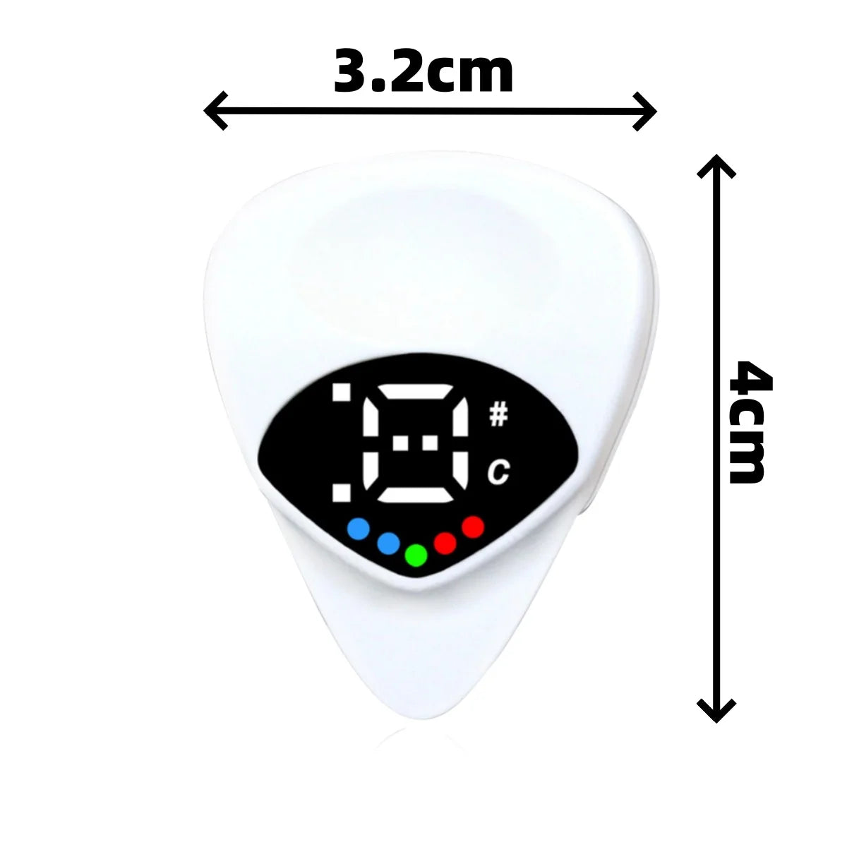 Guitar LED Screen Display Tuner Ukulele Two-in-one Pick Tuner Twelve-tone Equal Temperament Multi-functional Tuner Accessories Peaceful Pleasures Health and Wellness
