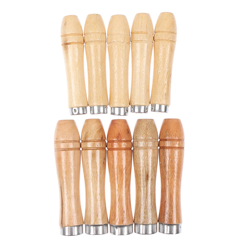5Pcs/set 9/11cm Wooden File Handle Wood Rasp Woodworking Polishing Rust Proof Filing Tools Replacement Wooden File Handle Peaceful Pleasures Health and Wellness