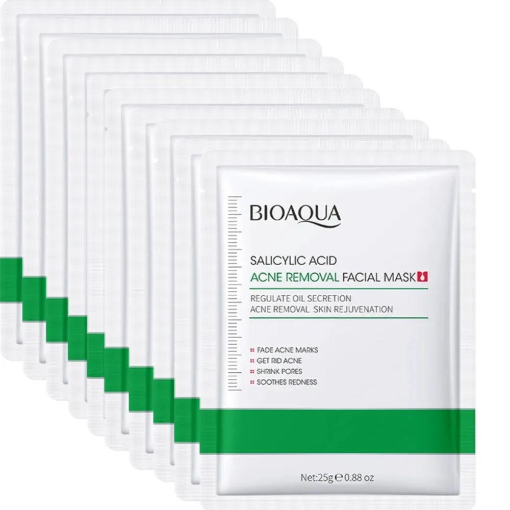 BIOAOUA Salicylic Acid Face Mask – Brightening & Firming 5PCS