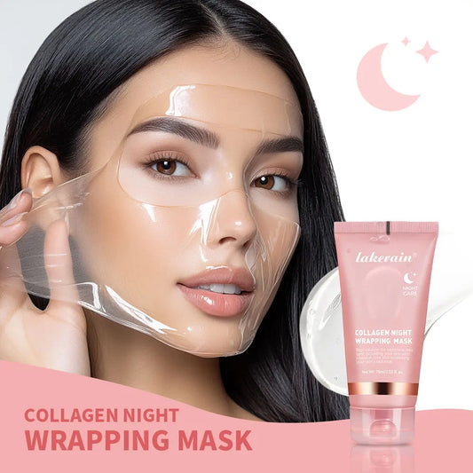 Lakerain Collagen Peel-Off Night Mask – Hydrating & Brightening Collagen Night Mask Oasis Select