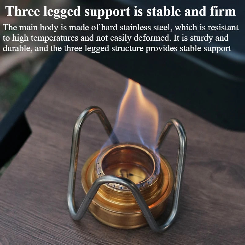 Portable Stainless Steel Alcohol Stove Bracket for Camping