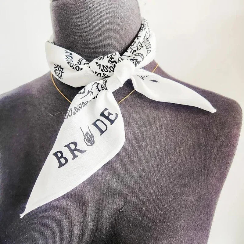 Disco Cowgirl Bride or Die Bandana | Bachelorette Party Gift Party Bandana Peaceful Pleasures Health and Wellness