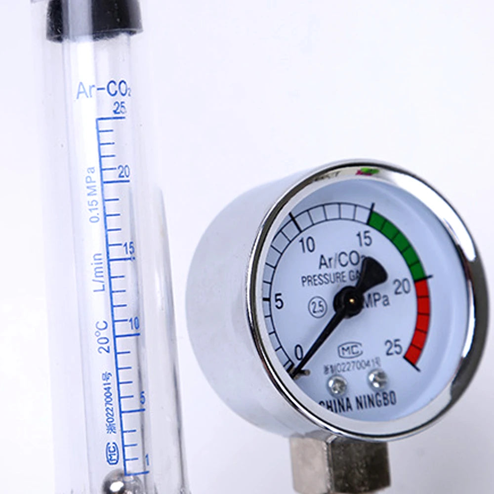 Meter 0-25Mpa Argon Regulator CO2 Mig Tig Gas-regulators Flowmeter