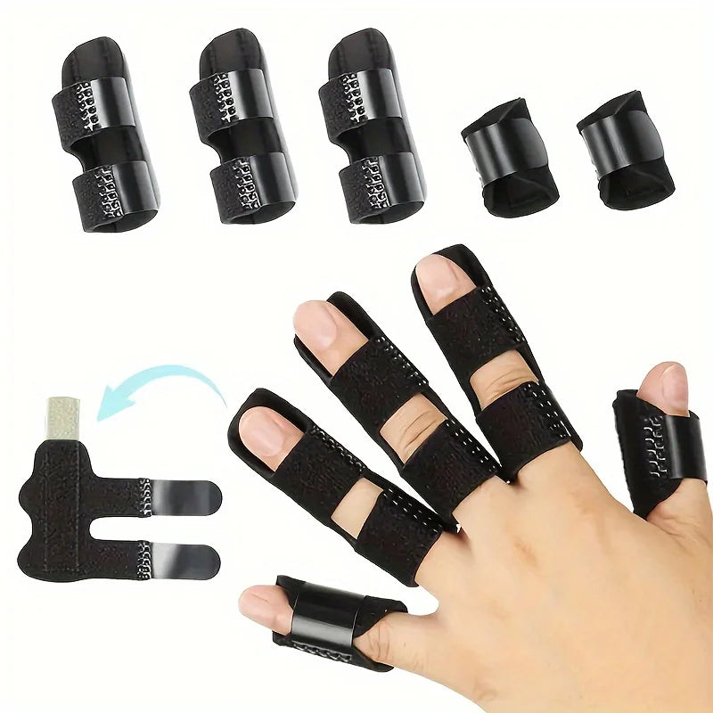 5-Piece Finger Splint Set – Thumb, Pinky & Hand Stabilizers