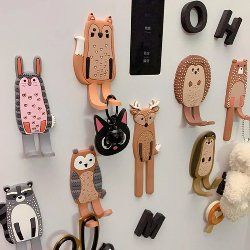 Cute Animal Magnetic Hook – Fridge Magnet Key & Coat Hanger Magnetic Storage Hook Peaceful Pleasures Health and Wellness