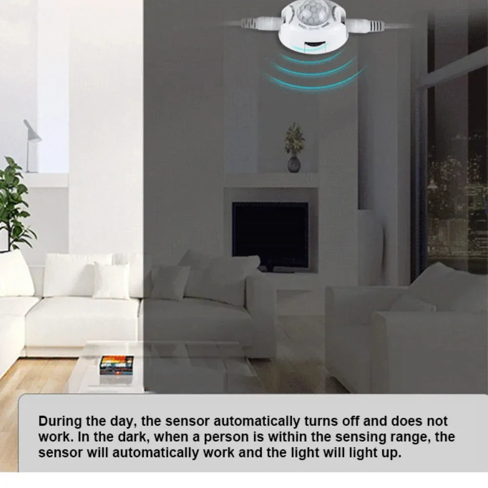 PIR Motion Sensor Switch 5V–12V Infrared Controller for LED Strip