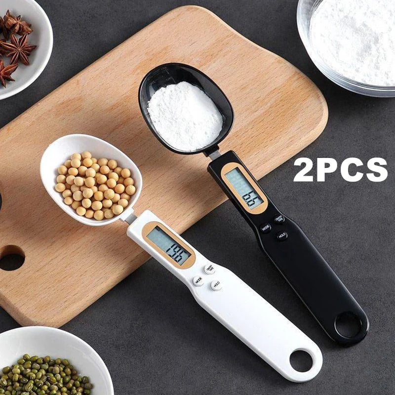 2-Pack Mini Digital Spoon Scale 0.1–500g | LCD Kitchen Scale