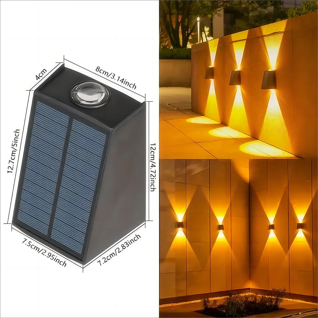 Solar Outdoor Wall Washer Light – Waterproof Garden Mood Lighting