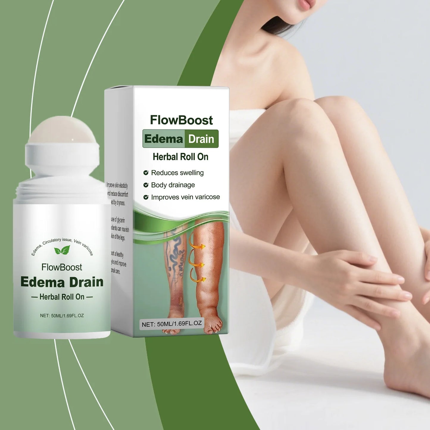 Varicose Vein Relief Roller | Reduce Spider Veins & Leg Swelling