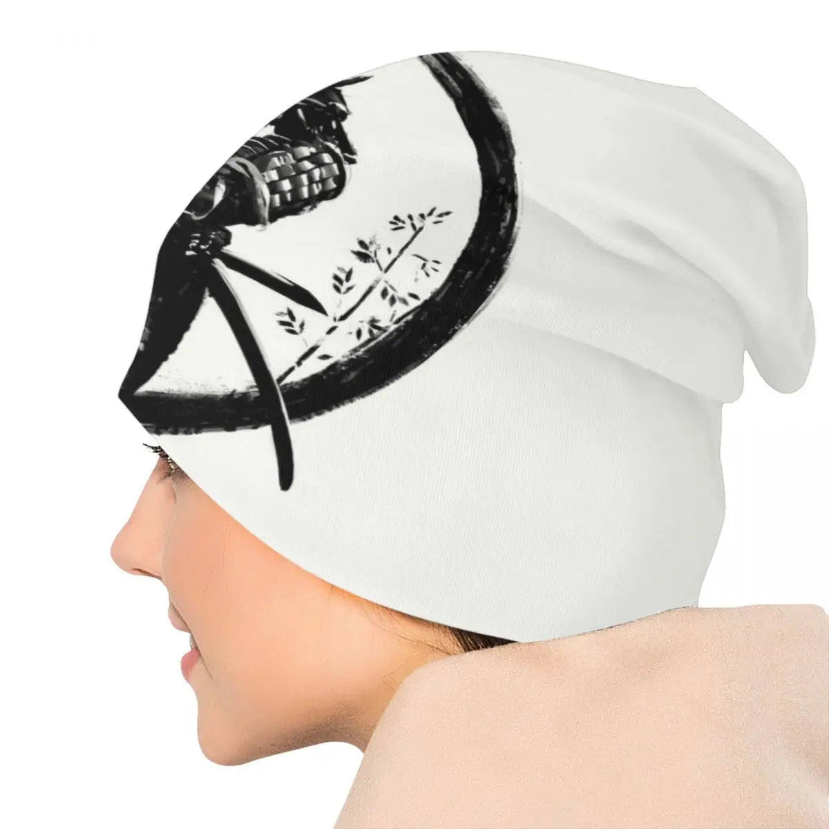 Japanese Samurai Knit Beanie Hat | Hip Hop Unisex Skullies