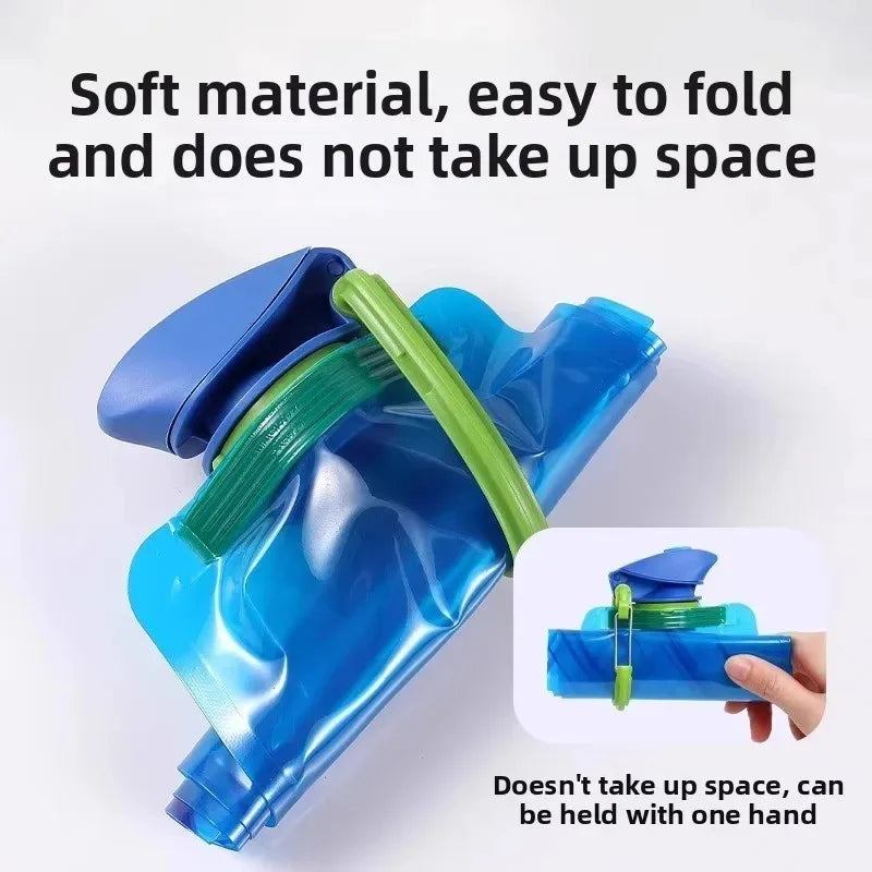 Collapsible Water Bag 700ml | Foldable Flask Hiking Camping