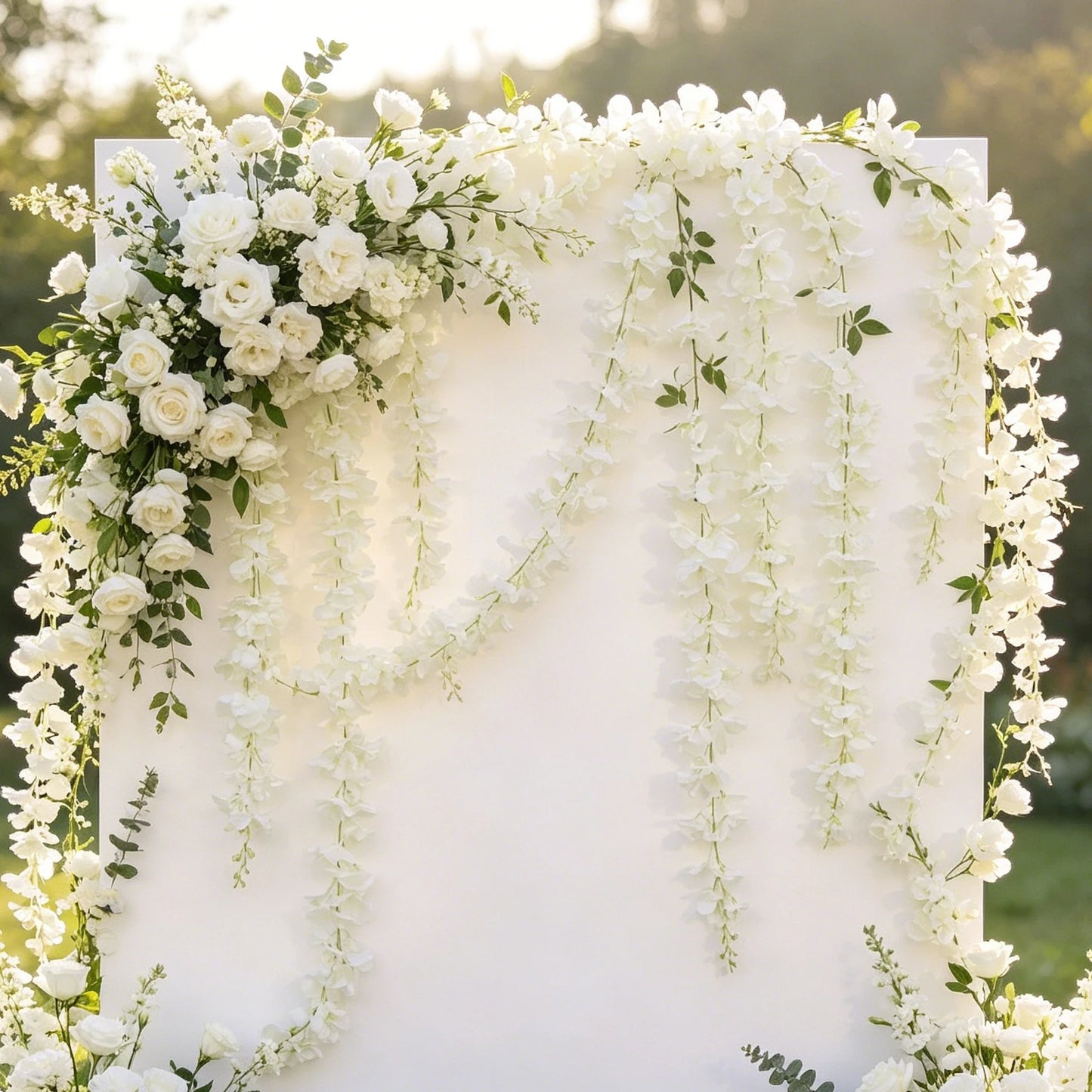 Silk Sakura Artificial Garland – Wedding & Garden Flower Decor