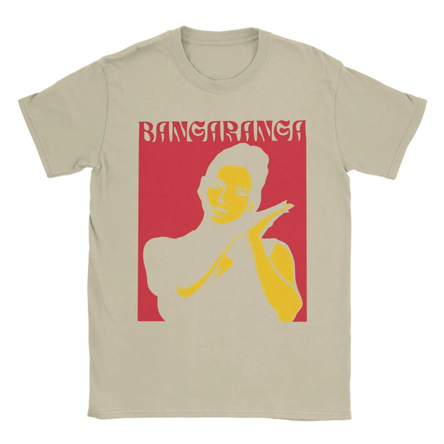 Men T-Shirts Bangaranga Funny Cotton Tees Short Sleeve Bulgaria DARA Eurovisions 2026 T Shirt Crew Neck Tops Gift Peaceful Pleasures Health and Wellness Khaki M