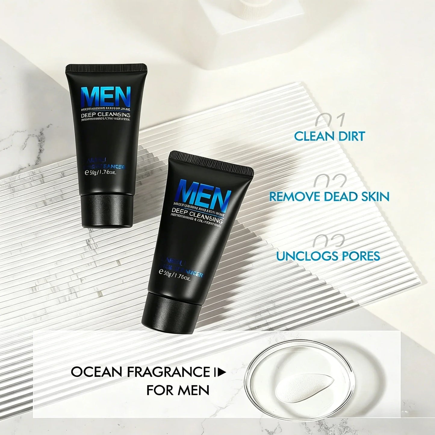 LAIKOU Men's Face Cleanser – Oil Control Deep Clean 50g