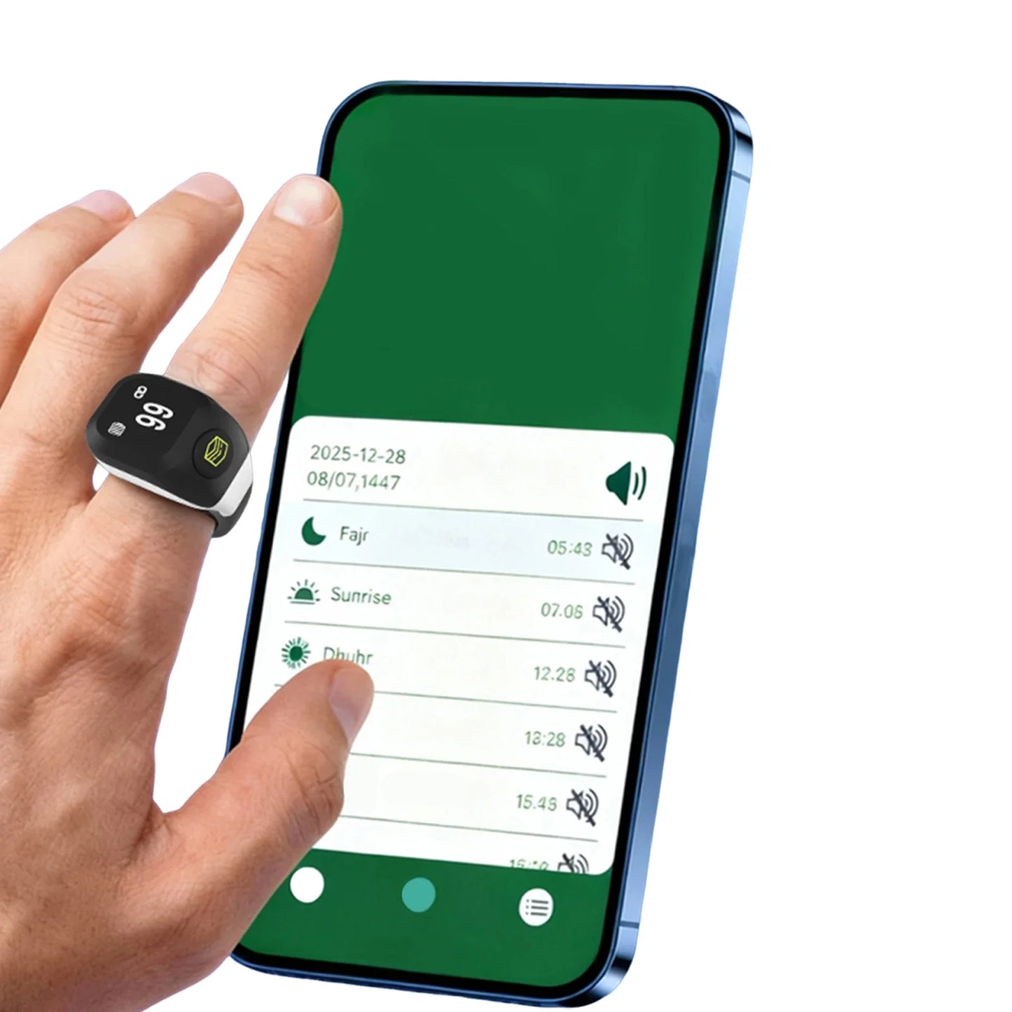 BT 5.4 Smart Ring Counter – OLED Display & Vibration Alerts