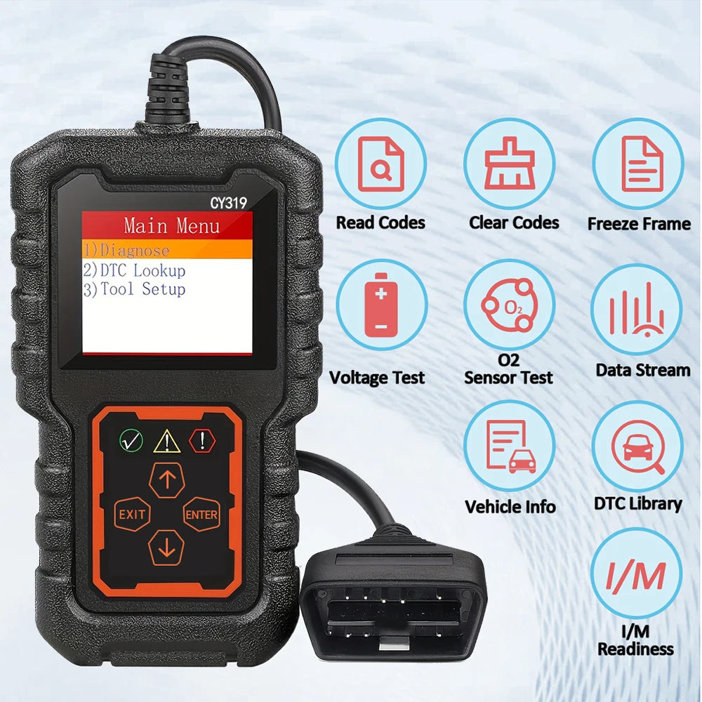 OBD2 Scanner – Engine Code Reader & Diagnostic Tool 1996+ Cars Peaceful Pleasures Health and Wellness