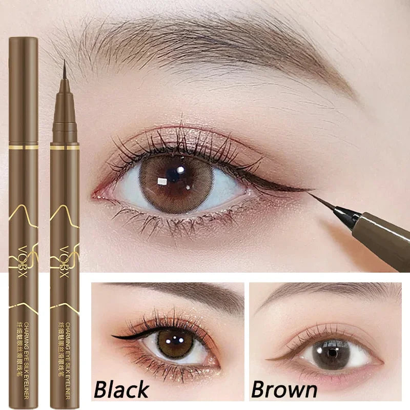 Brown Liquid Eyeliner Pen – Waterproof, Long-Lasting