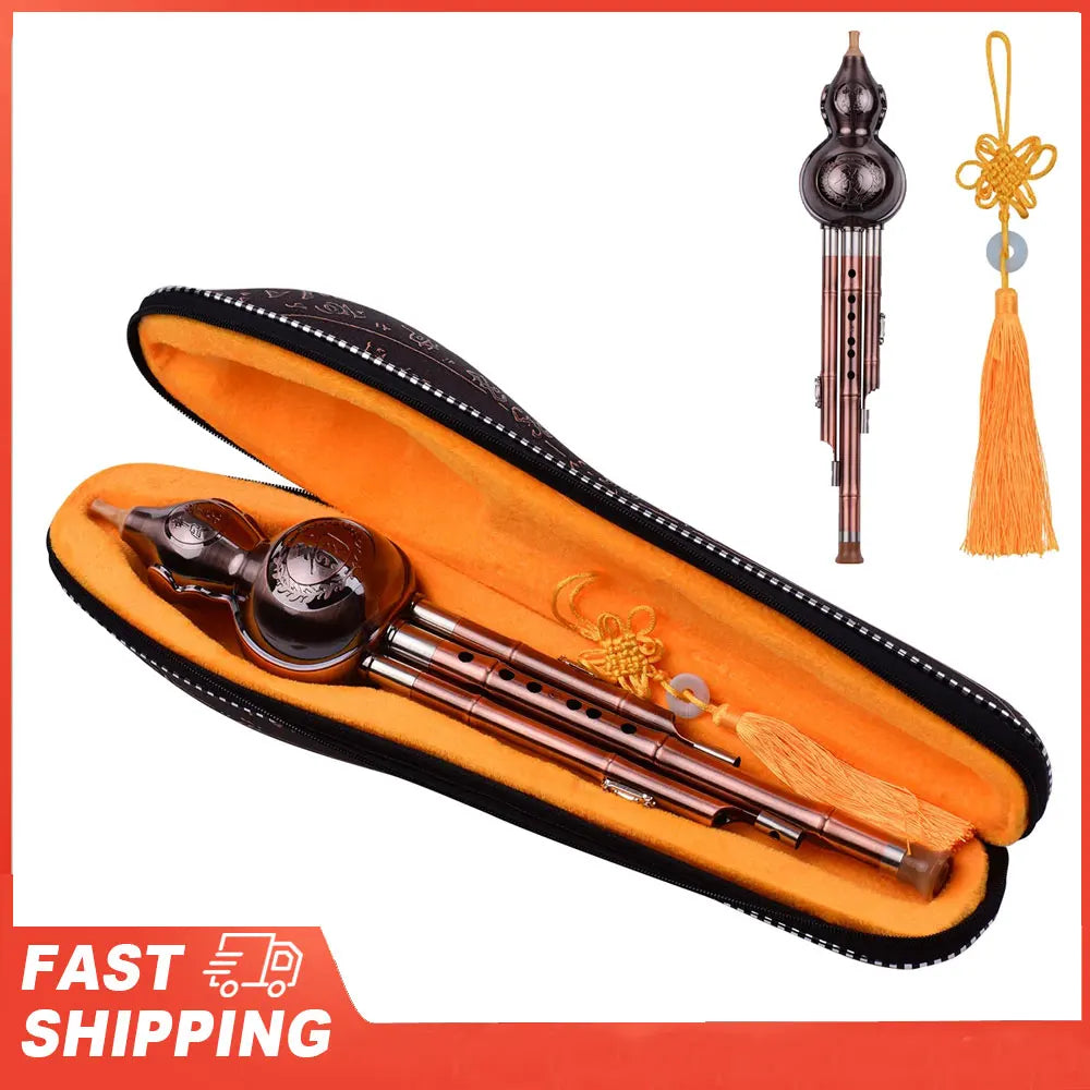 3 Tone C-key Gourd Flute Chinese Traditional Instrument Hulusi