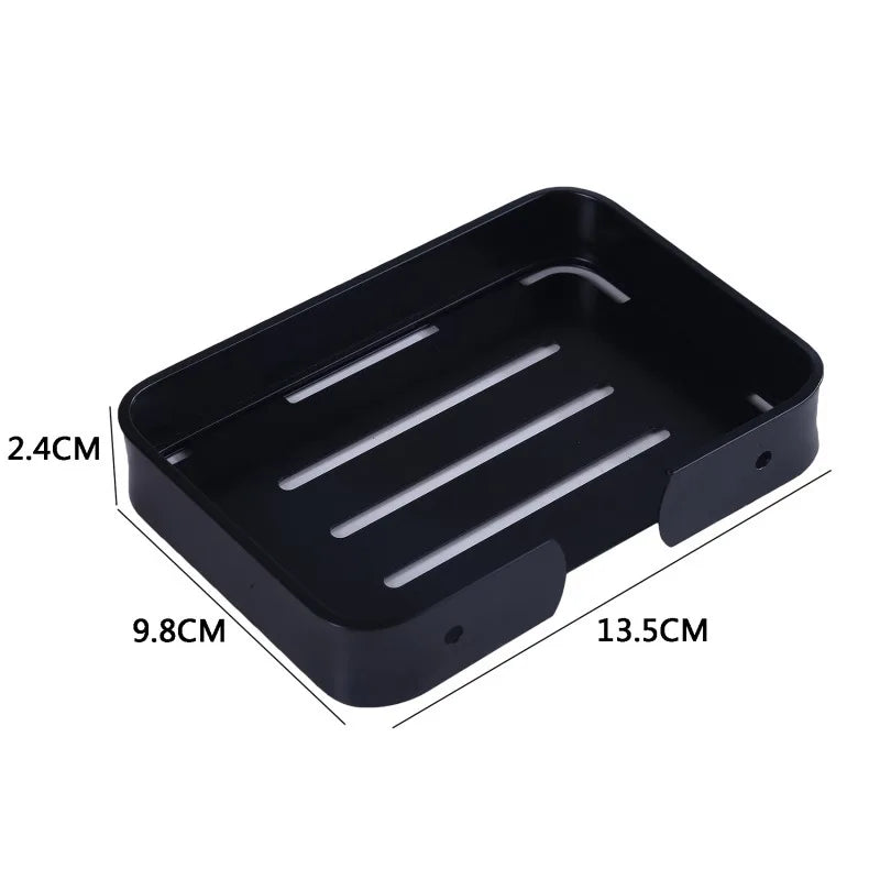 Wall-Mounted Aluminium Mesh Soap Dish | Drain Rack Bathroom