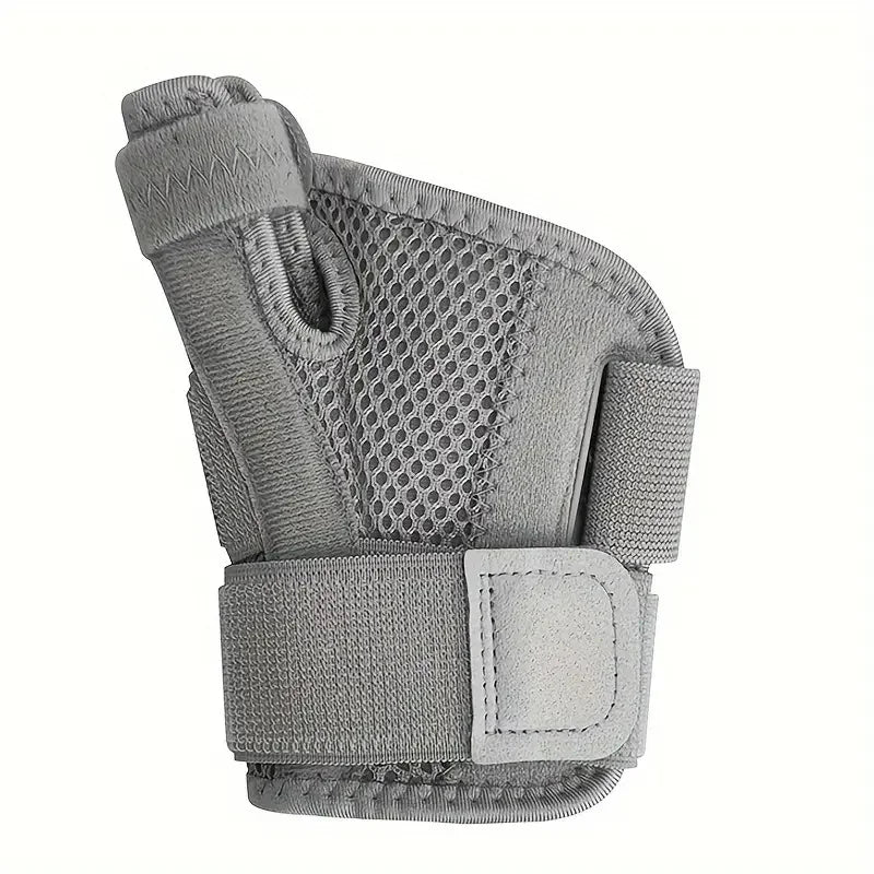 1pc Adjustable Sports Wrist Support Basketball Thumb Guard Compression Sleeve Thumb Protection - Breathable Finger Wrist Straps Peaceful Pleasures Health and Wellness Gray