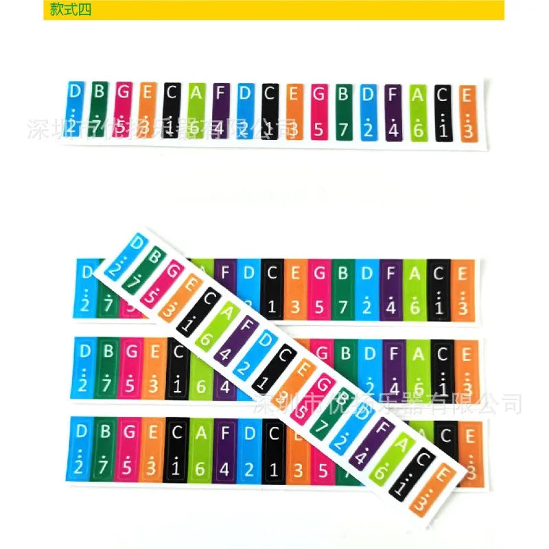 17 Keys Kalimba Note Sticker Thumb Piano Paster Percussion Instrument