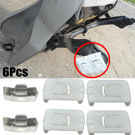 6pcs/set Fastener Rail Runner Clip Bracket Sliders Guide For Audi Seat VW Golf Jetta MK1 MK2 MK3 435881203A 171881213B 191881213 Peaceful Pleasures Health and Wellness 6pcs
