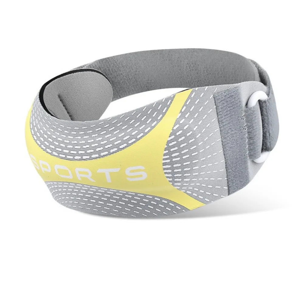 Shock Absorption Patella Belt Breathable Sweat-Wicking Knee Protection Strap Thickened Knee Protection Sport Knee Wrap Peaceful Pleasures Health and Wellness Grey